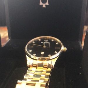 Gold plated bulova watch